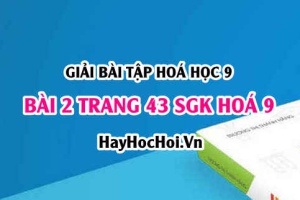 Giải bài 2 trang 43 SGK Hoá 9: Luyện tập các loại hợp chất vô cơ